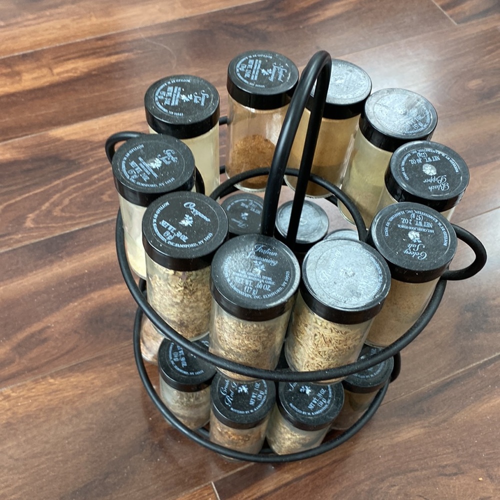 Revolving Spice Rack with Room for 20 Spices. - Picture 2 of 2